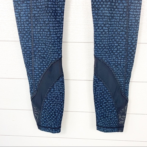 Lululemon Inspire ll Tights Shatter Weave Teal Training Gym Athletic - Picture 10 of 13